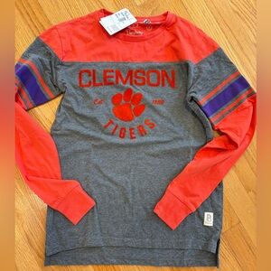 Pressbox Clemson Women’s Long Sleeve Tee - Orange, Purple & Gray